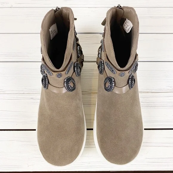 NEW Very Volatile Menloh Taupe Boho Sneakers 7 - Picture 2 of 13